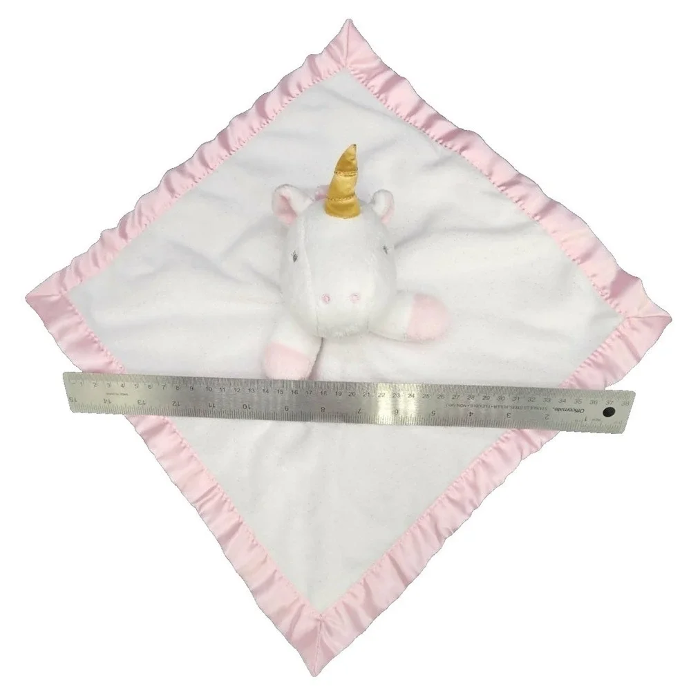 Cloud Island Unicorn‎ Security Blanket White Pink Gold Horn Lovey Target Snuggle